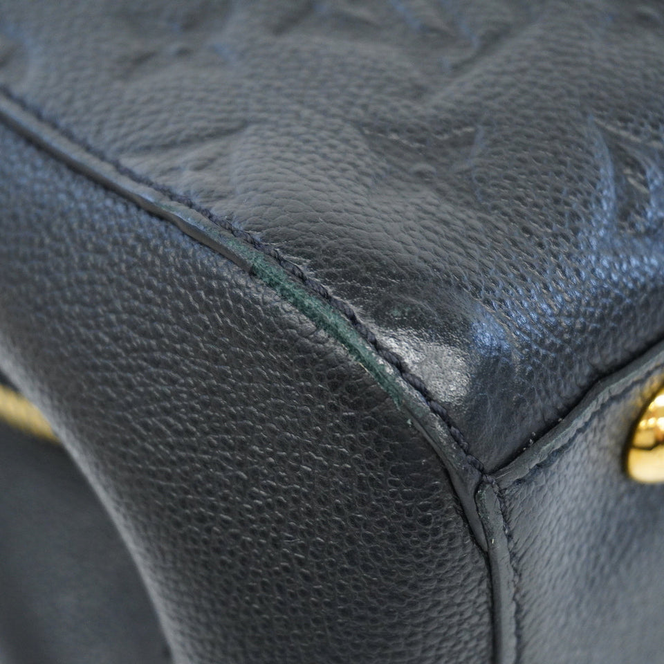 Louis Vuitton Handbag Monogram Emplant Montaigne BB Noir
