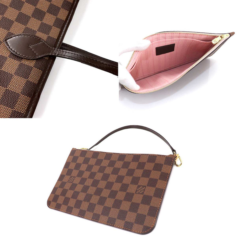 Louis Vuitton Damier Neverfull MM Tote Bag Ebene Rose Ballerine