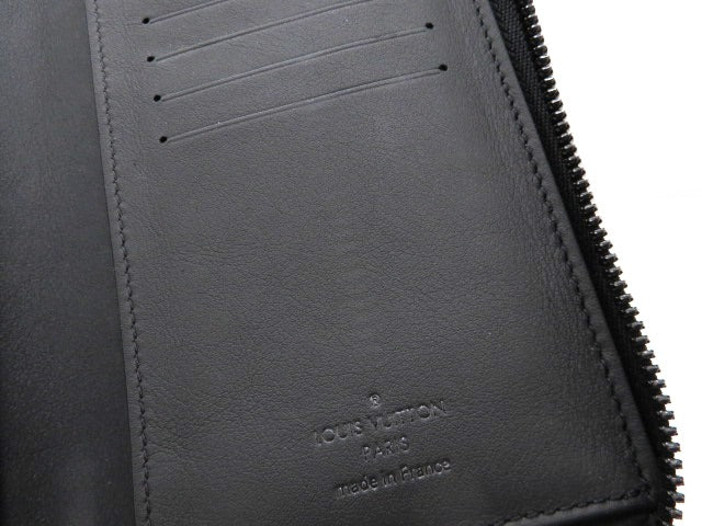 Louis Vuitton Long Wallet Zippy Wallet Vertical Taurillon Noir