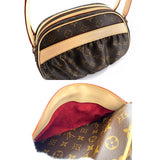 Louis Vuitton Monogram Clara Hand Bag Brown Gold Metal Fittings