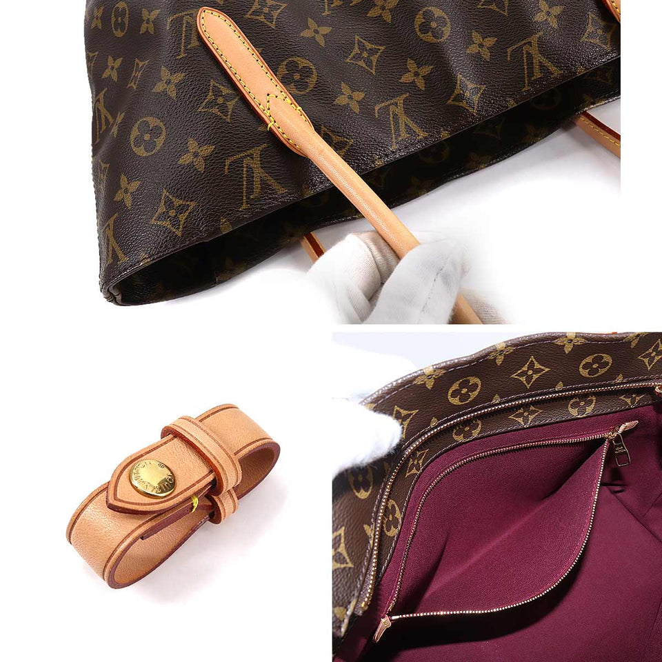 Louis Vuitton Monogram Raspail PM Shoulder Bag Brown Gold Hardware