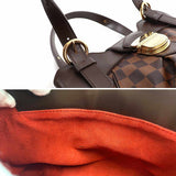 Louis Vuitton Damier Sistina PM Shoulder Bag Ebene Gold Metal Fittings