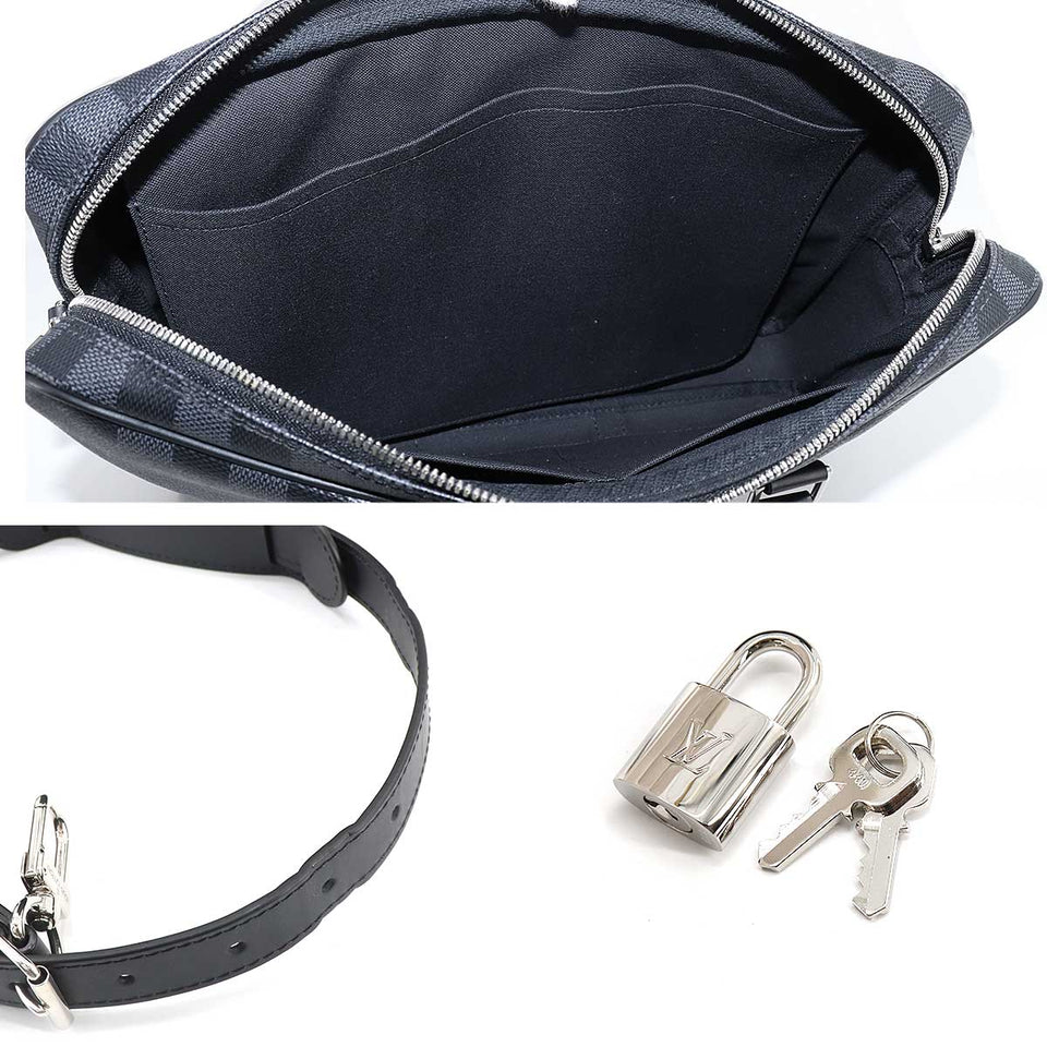 Louis Vuitton Damier Graphite PDV PM Shoulder Bag Black