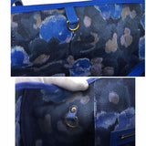 Louis Vuitton Monogram Ikat Flower Neverfull MM Tote Bag Grand Blue