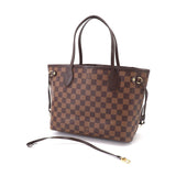 Louis Vuitton Damier Neverfull PM Tote Bag Ebene Brown Gold Hardware