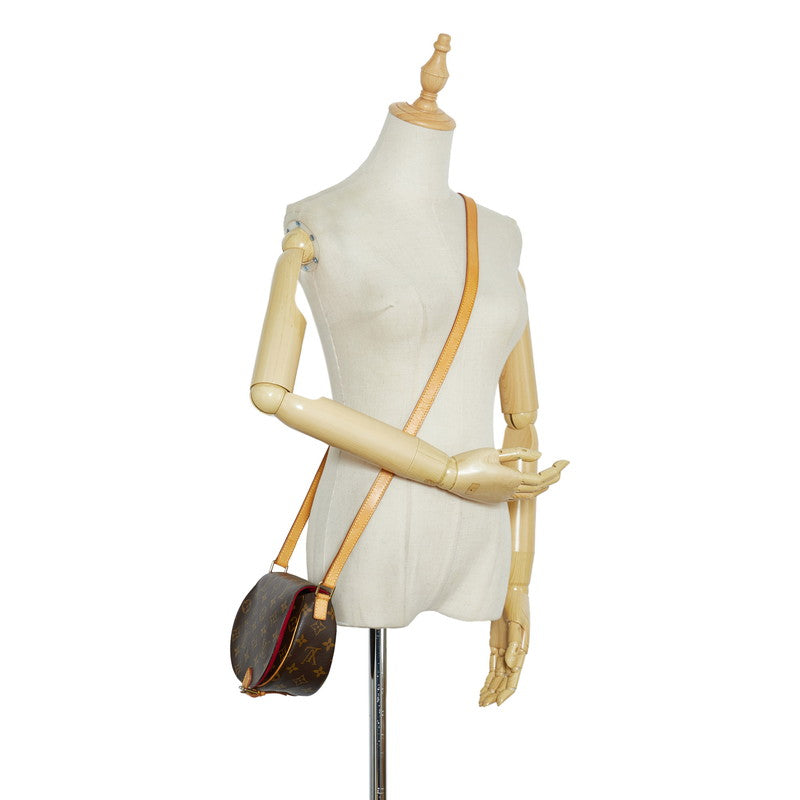 Louis Vuitton Monogram Tambourine Crossbody Shoulder Bag Brown
