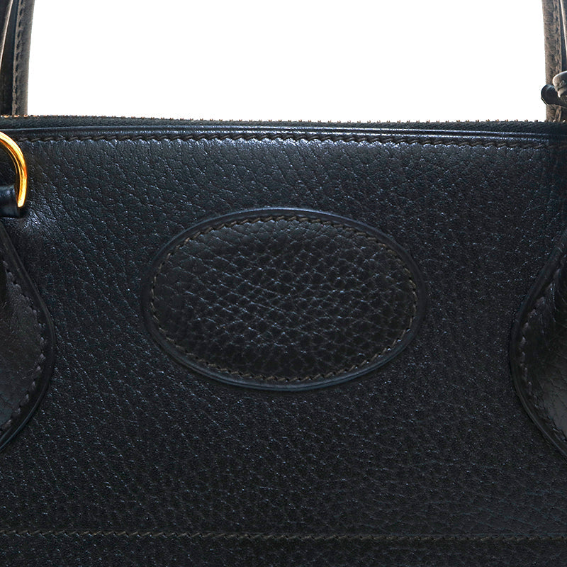 Hermes Bolide 31 G Metal Fittings Handbag ◯x Engraved Ardennes Black