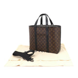 Louis Vuitton Macassar Weekend Tote PM Shoulder Bag Black