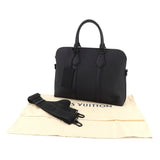 Louis Vuitton Aerogram Takeoff Shoulder Bag Leather Black
