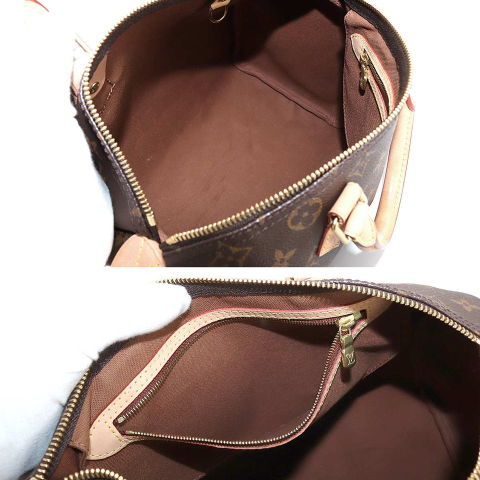 Louis Vuitton Monogram Speedy 30 Hand Bag Brown Rfid Gold Hardware