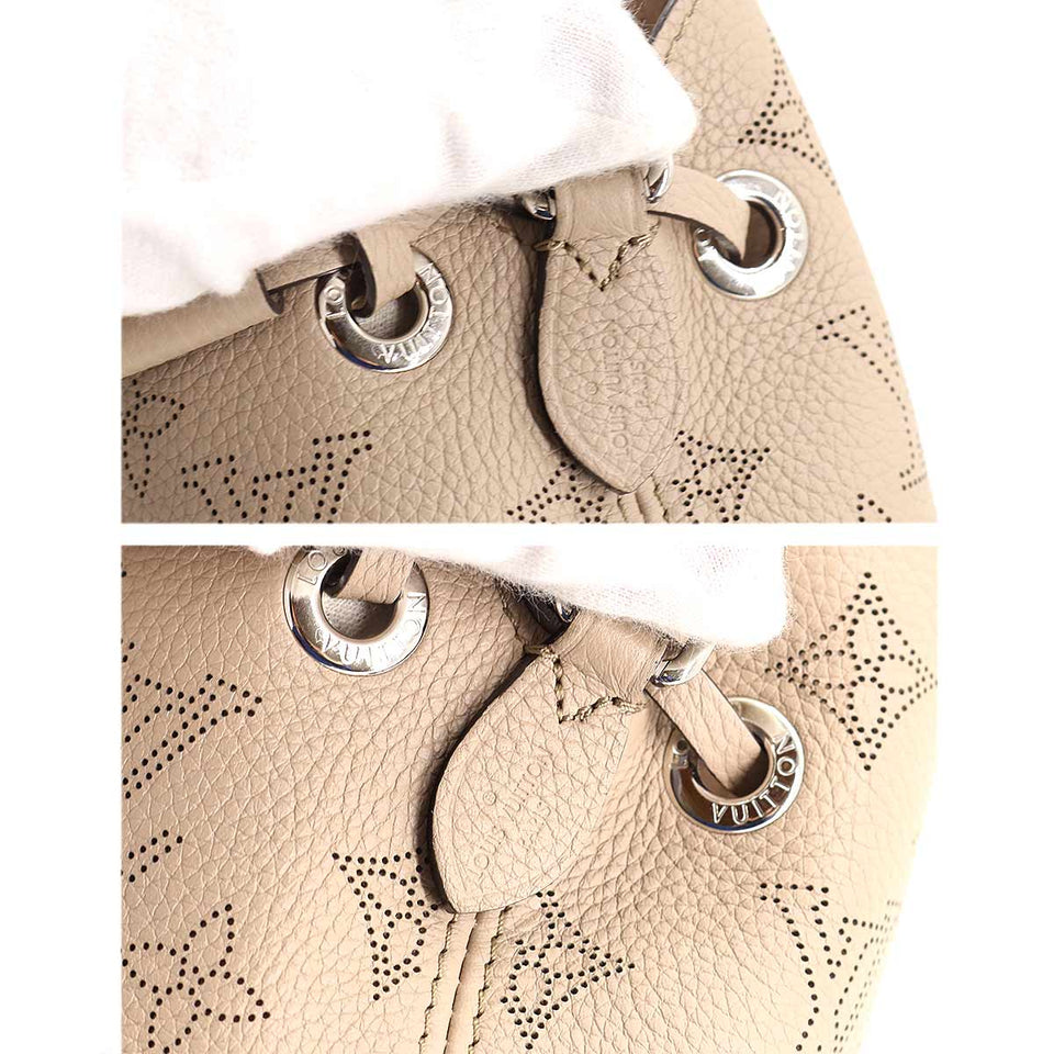 Louis Vuitton Mahina Bella Shoulder Bag Leather Galle Creme