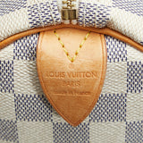 Louis Vuitton Damier Azur Speedy 30 Handbag Mini Boston Bag White