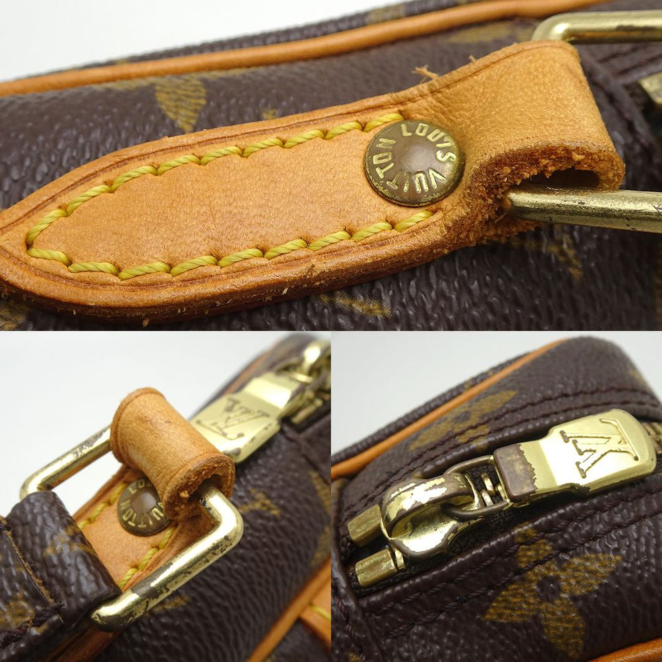 Louis Vuitton Monogram Danube Crossbody Shoulder Bag Brown