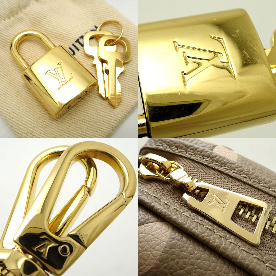 Louis Vuitton Petit Palais PM Bicolor Monogram Implant Handbag Tourtrell Creme