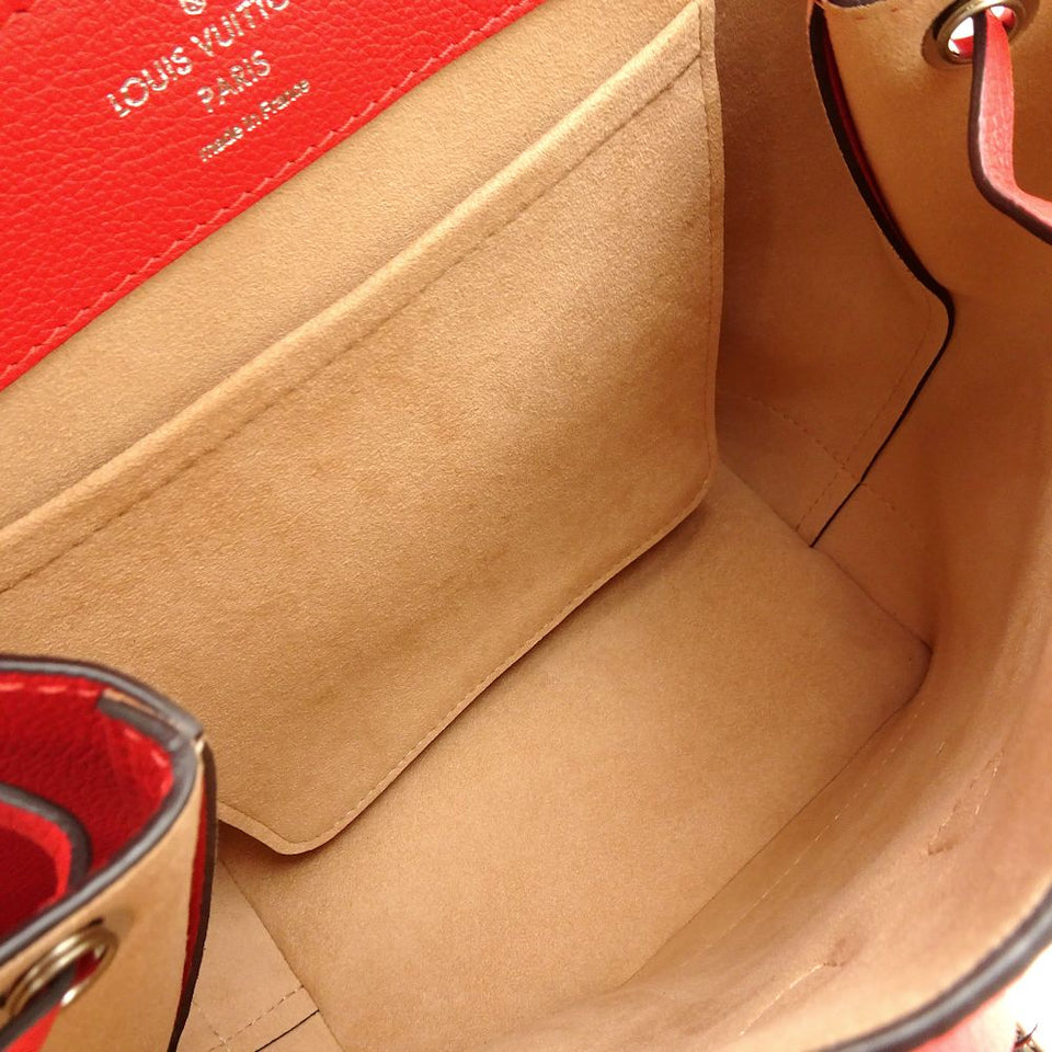 Louis Vuitton Lock Me Backpack Daypack Ruby