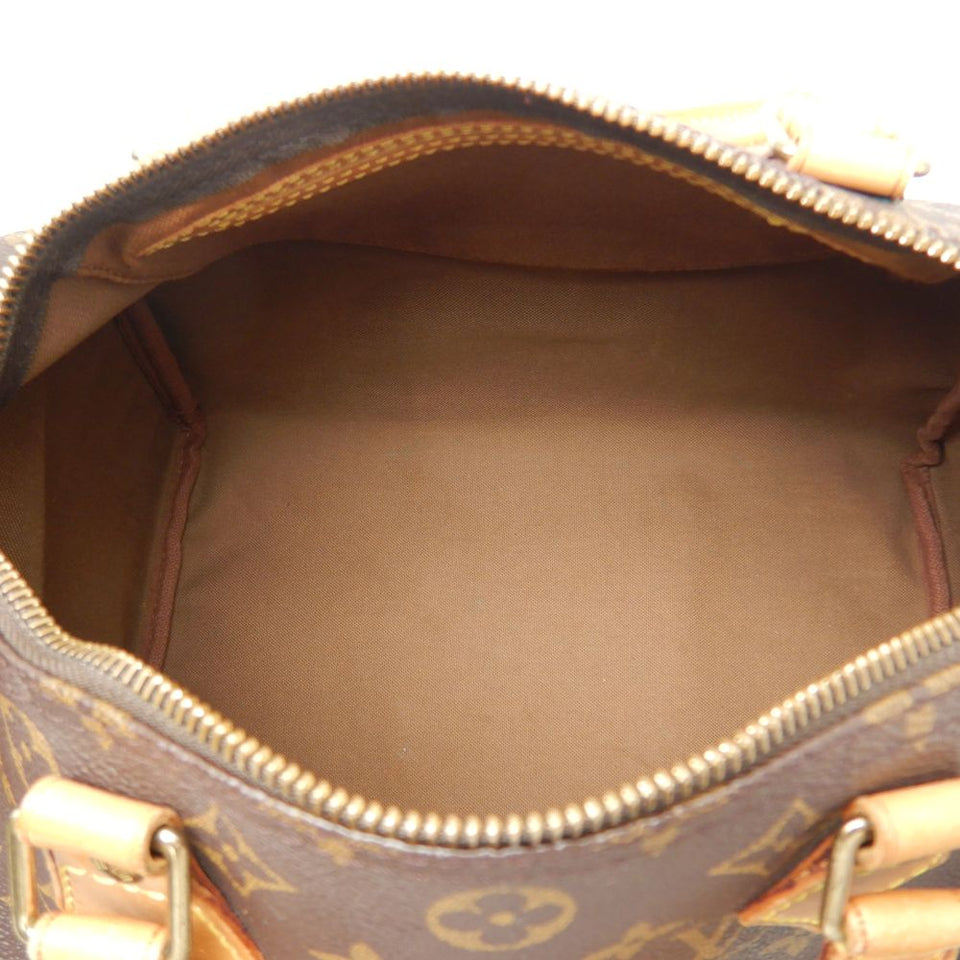 Louis Vuitton Monogram Speedy 30  Handbag Brown