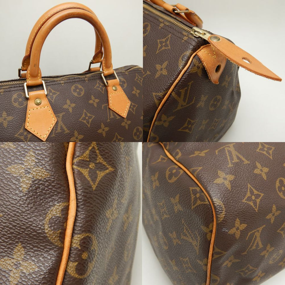 Louis Vuitton Monogram  Speedy 30 Handbag Brown