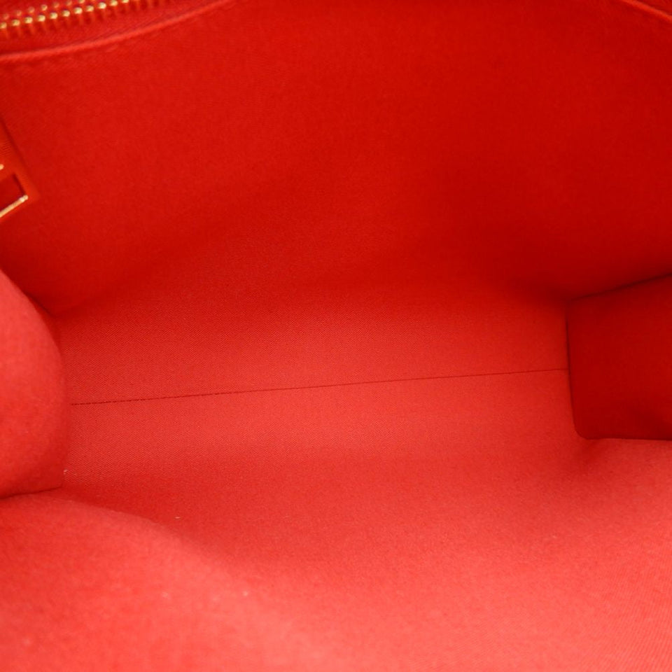 Louis Vuitton Monogram Sac Plat PM Tote Bag Brown