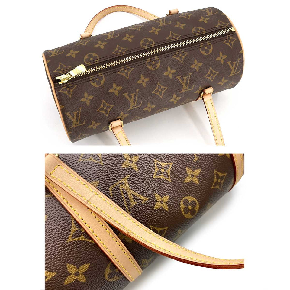 Louis Vuitton Monogram Papillon 26 Hand Bag Brown