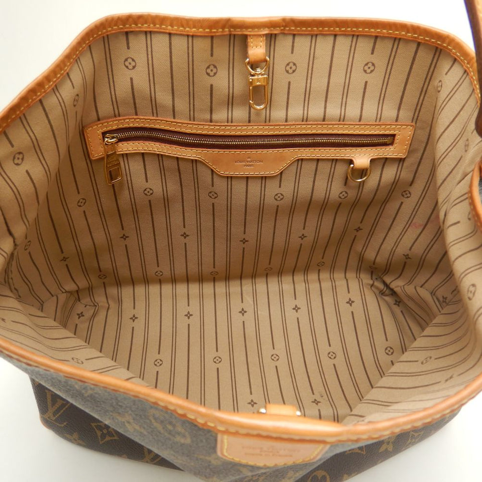 Louis Vuitton Monogram Delightful MM Shoulder Bag Brown