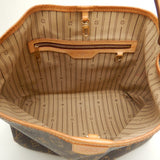 Louis Vuitton Monogram Delightful MM Shoulder Bag Brown