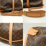 Louis Vuitton Monogram Saumur 35 Shoulder Bag Brown