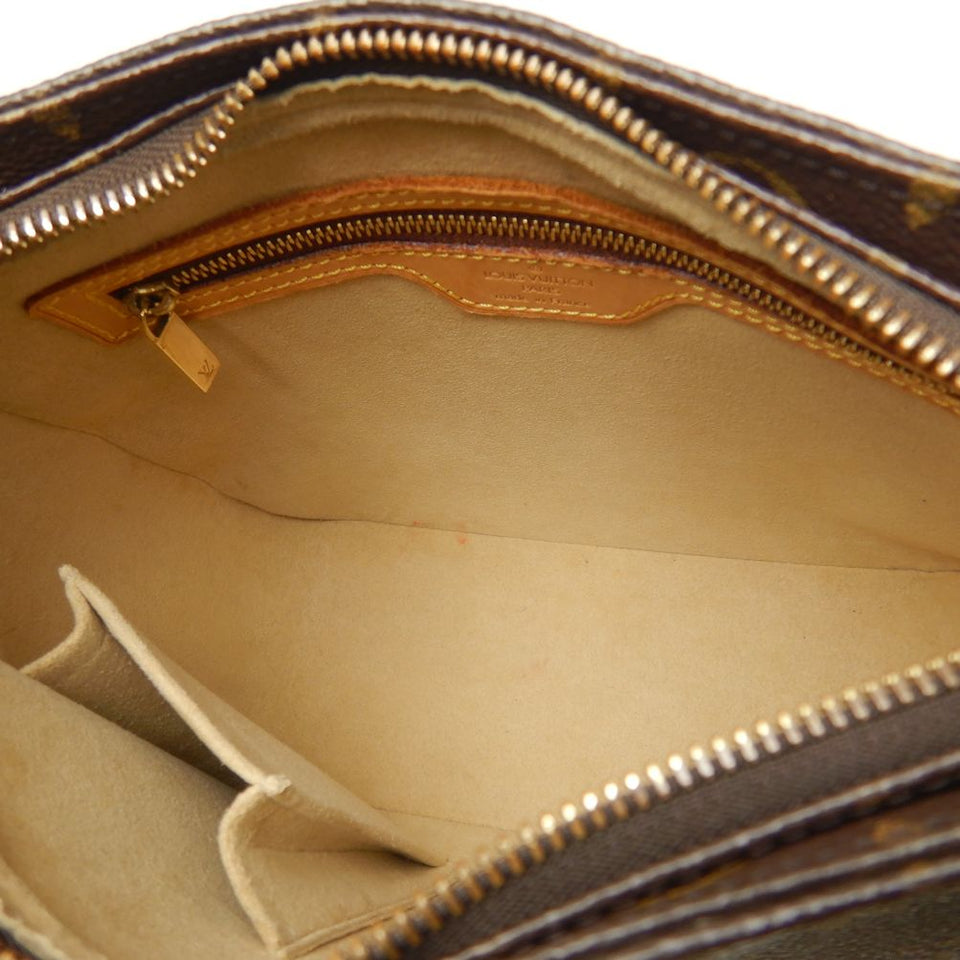 Louis Vuitton Monogram Looping MM Shoulder Bag Brown