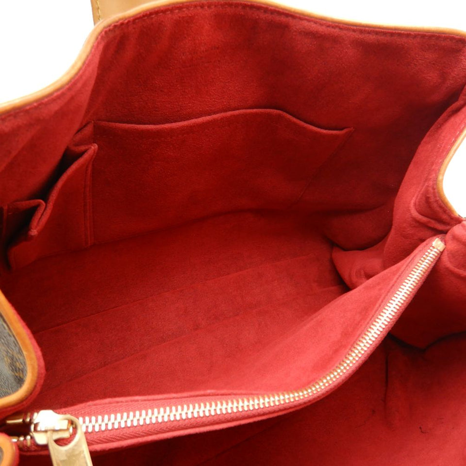 Louis Vuitton Monogram Greet Tote Bag Brown