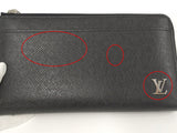 Louis Vuitton Zippy Dragonne L- Shaped Zipper Long Wallet Taiga