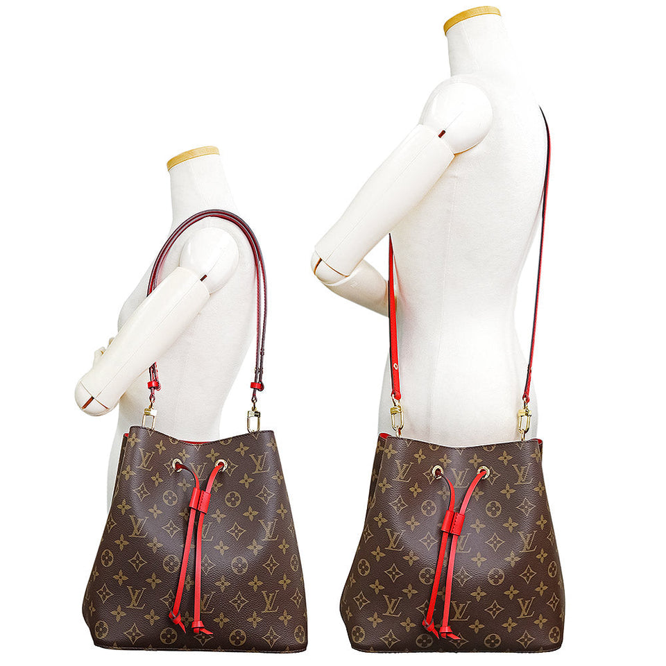 Louis Vuitton NeoNoe Shoulder Bag Monogram Brown Red