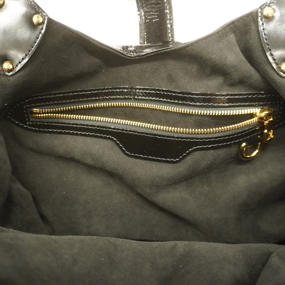 Louis Vuitton Mahina L Noir Hobo Bag Black