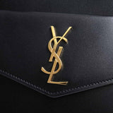 Saint Laurent- Leather Small 2way Handbag Black