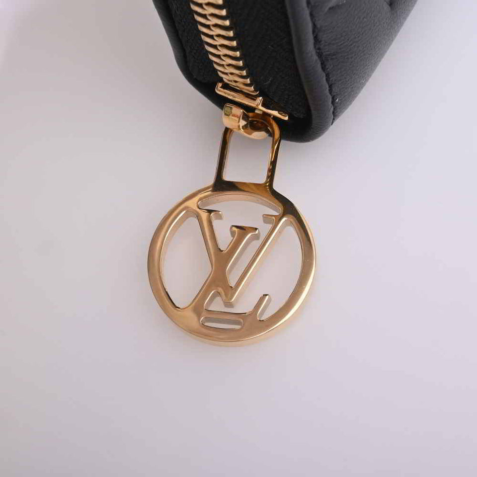 Louis Vuitton Monogram Emboss Lamb Leather Zippy Wallet Long Wallet
