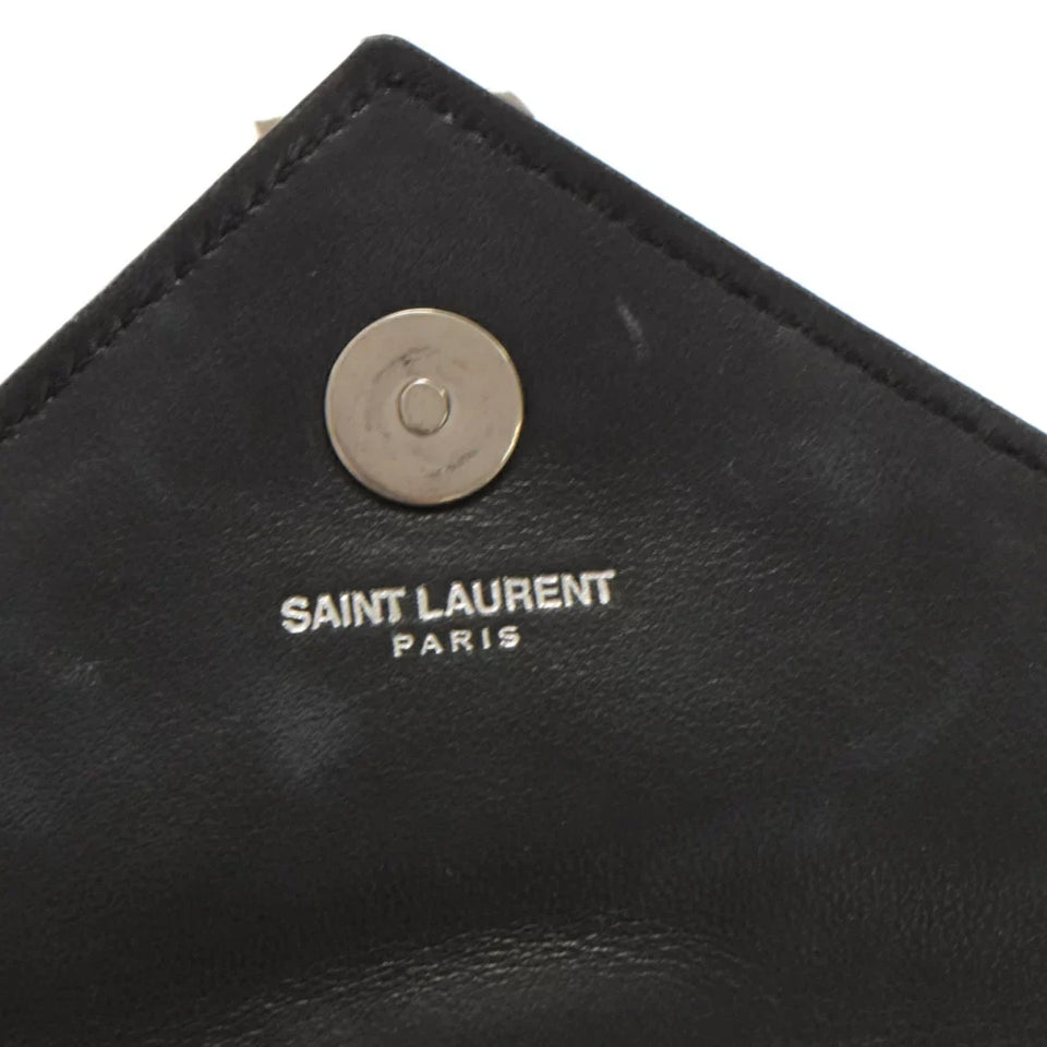 Saint Laurent- Paris Baby Chai Patent Chain Shoulder Bag Black
