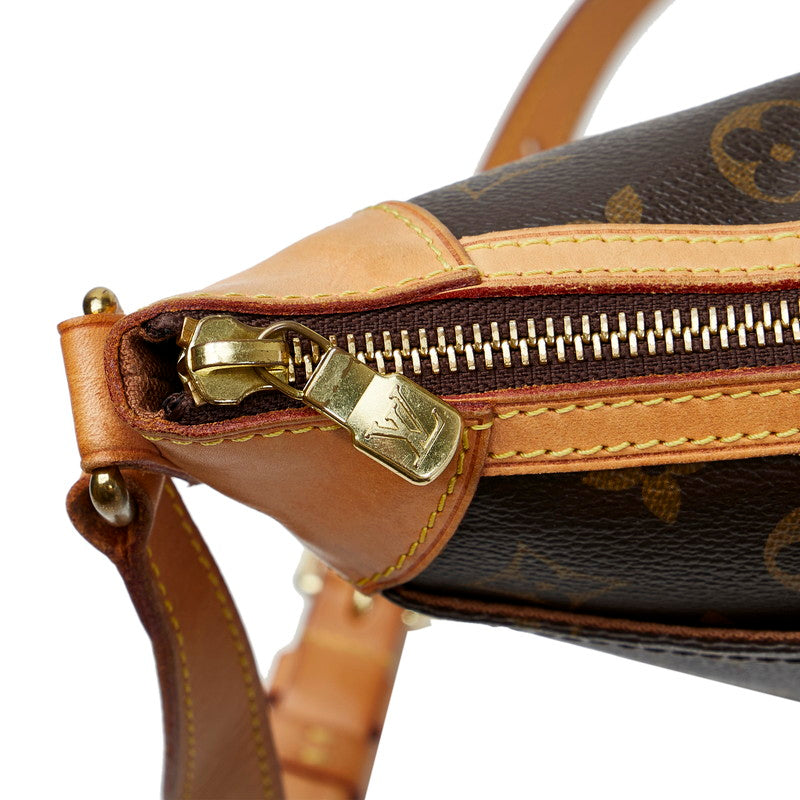 Louis Vuitton Monogram Odeon PM Crossbody Shoulder Bag Brown