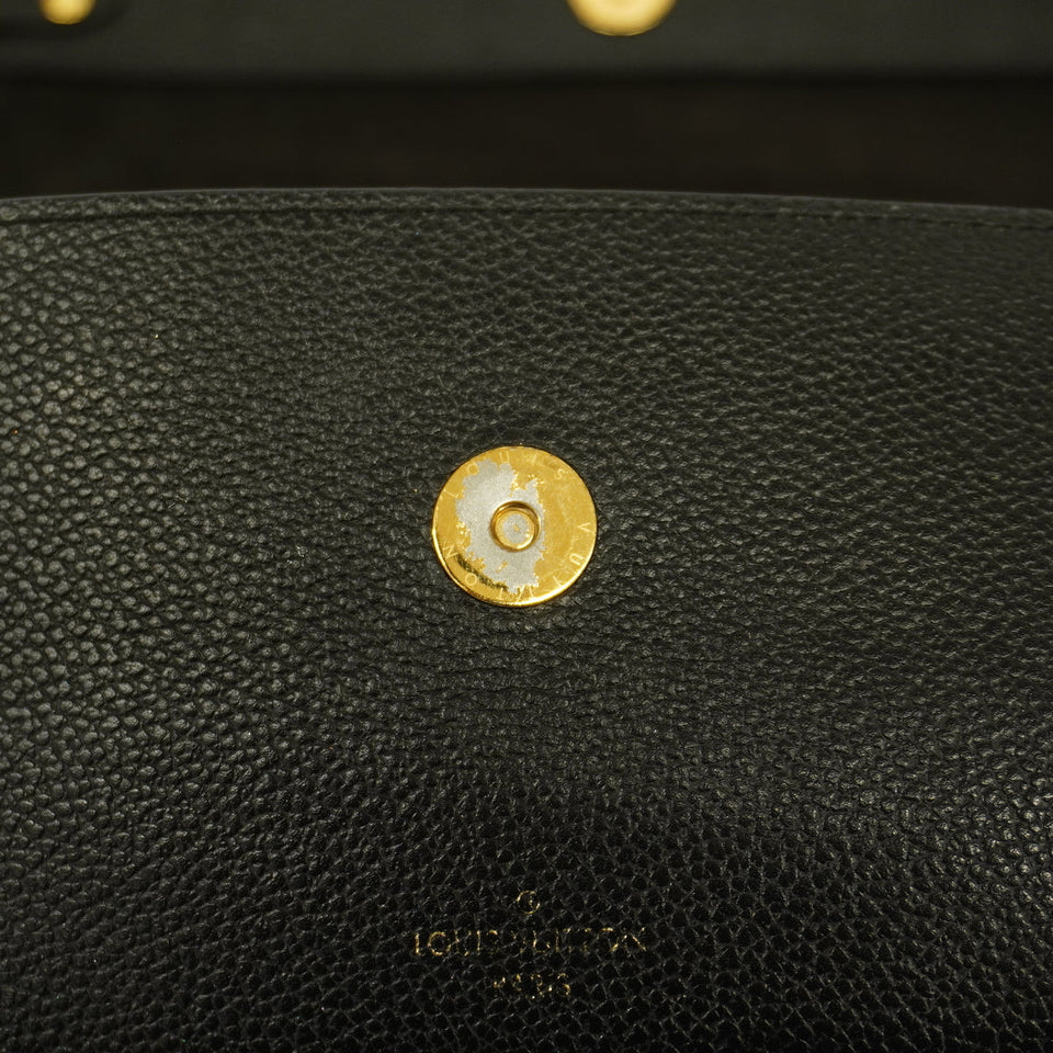 Louis Vuitton Vavin Chain Wallet Monogram Implant Noir Black