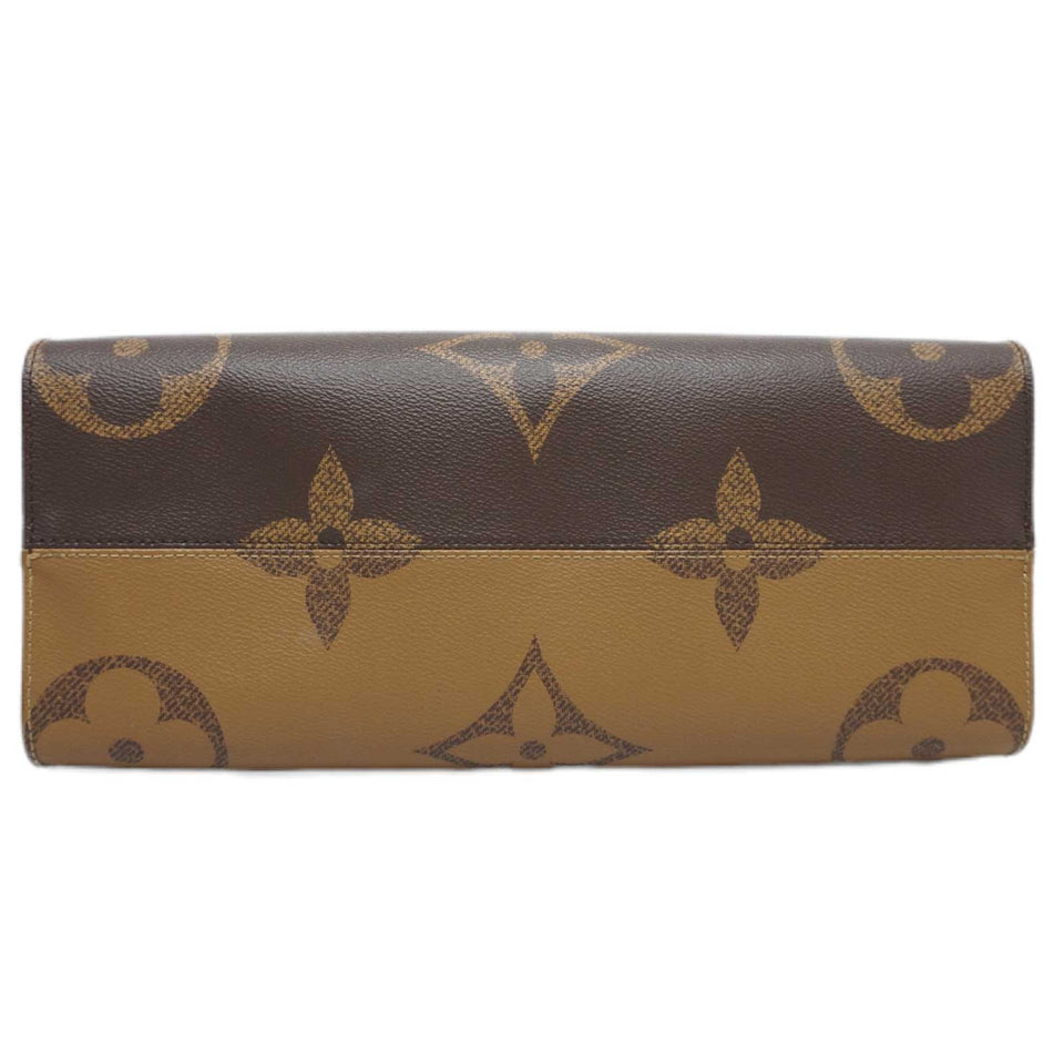 Louis Vuitton OnTheGo MM Handbag Shoulder Bag Brown