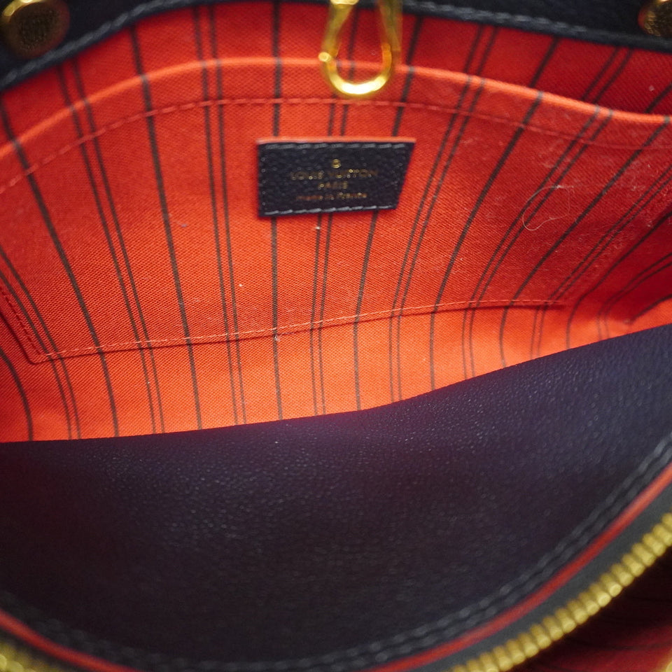 Louis Vuitton Monogram Implant Montaigne BB Marine Rouge