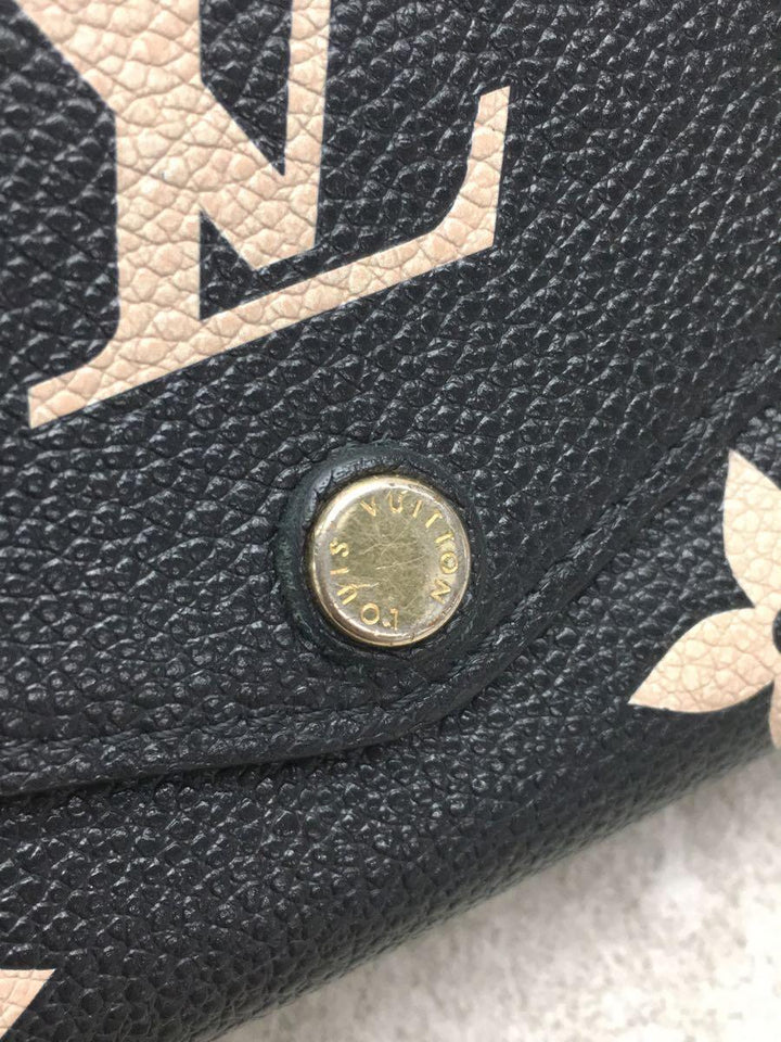 Louis Vuitton Porte Feuille Sala Monogram Emplant Overall Pattern