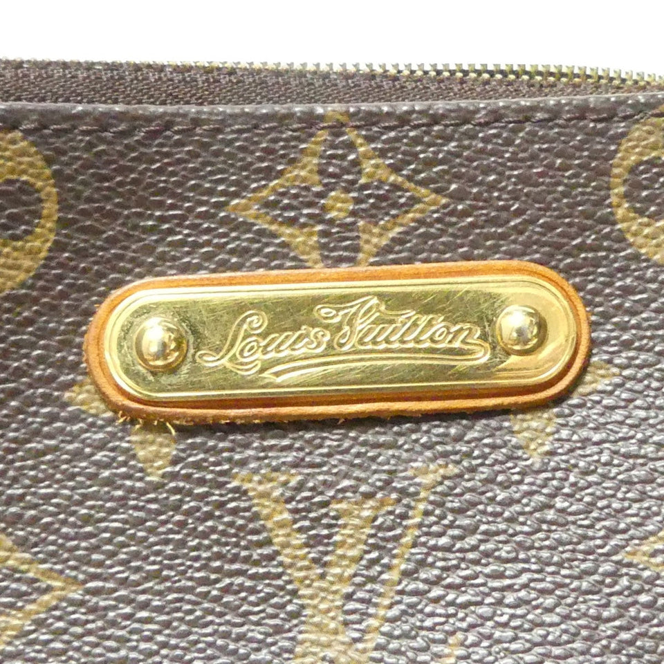 Louis Vuitton Monogram Eva Chain Shoulder Bag Brown