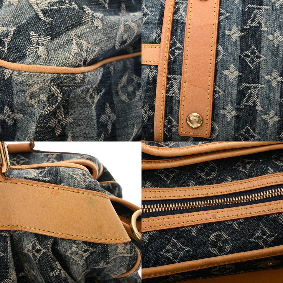 Louis Vuitton Denim Raye Cabas GM Shoulder Bag