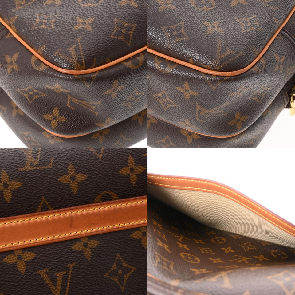 Louis Vuitton Monogram Reporter PM Brown Canvas Shoulder Bag
