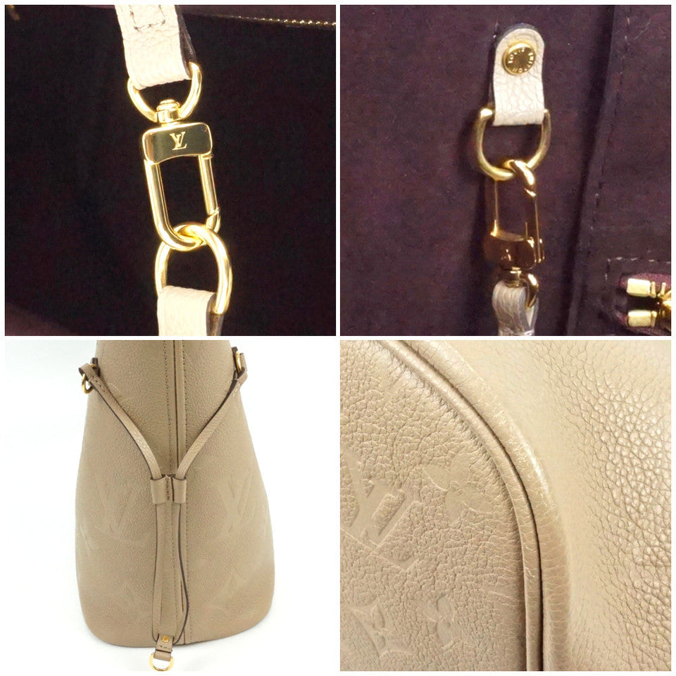 Louis Vuitton Neverfull MM Monogram Implant Tourtrell Greige Tote Bag