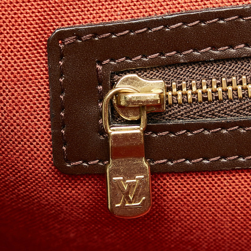 Louis Vuitton Damier Nolita Handbag Brown PVC Leather