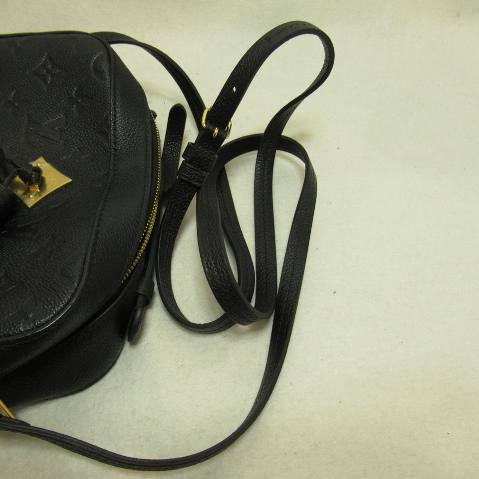 Louis Vuitton Saintonge Shoulder Bag  Monogram Implant Black