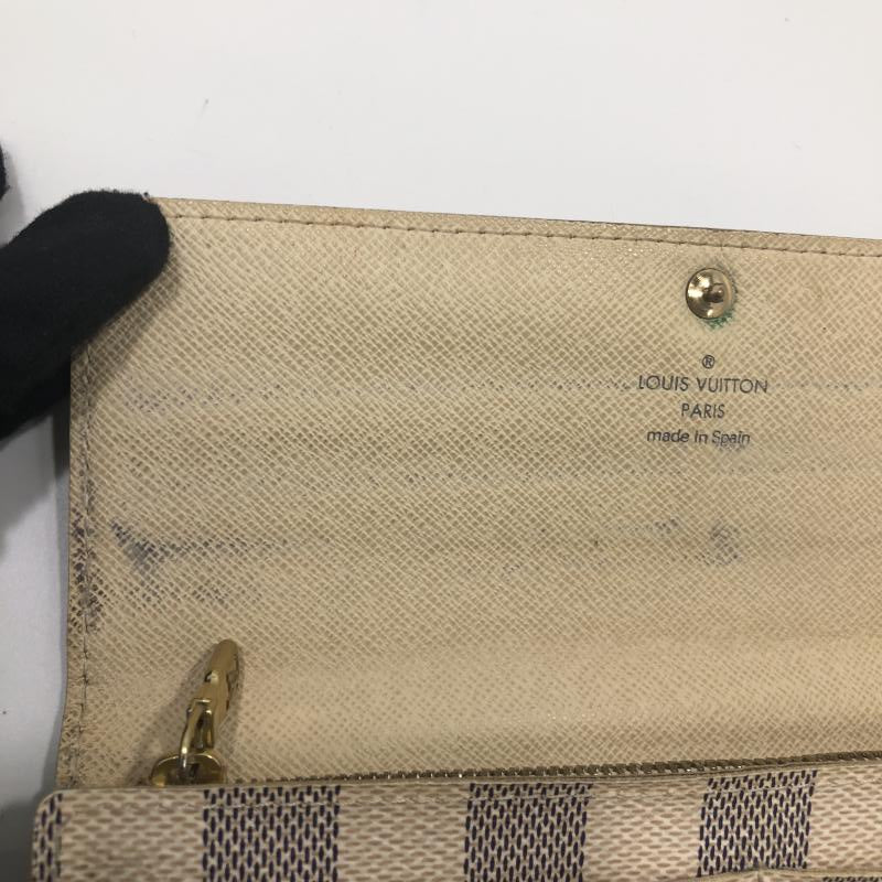 Louis Vuitton Damier Azur Portefeuille Sala Bi-fold Long Wallet