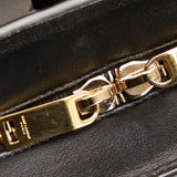 Saint Laurent- Baby Cabas Black Leather Handbag Shoulder Bag