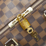 Louis Vuitton Damier Speedy 35 Bandouliere Ebene Brown Leather