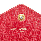 Saint Laurent- Chain Wallet Shoulder Bag Leather Red