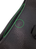 Hermes Evelyn Stamp Shoulder Bag Black